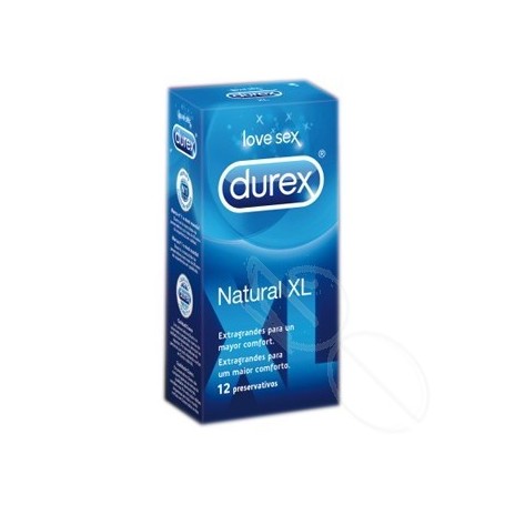 DUREX NATURAL XL PRESERVATIVOS 12 U